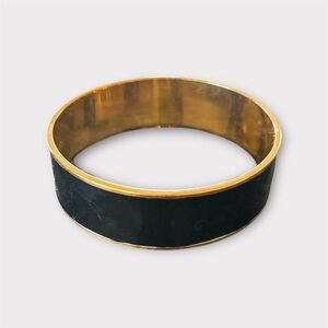 MONET Classic Black and Gold Bangle for your Capsule Closet
